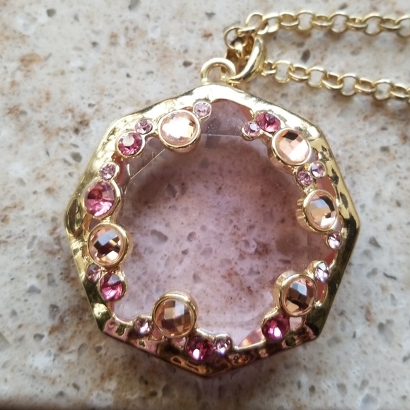 lila Accesories Jewelry - 🆕️Pink gold bauble glass necklace